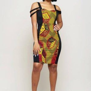 NEVER WORN - Diyanu off the shoulder dress - size XL